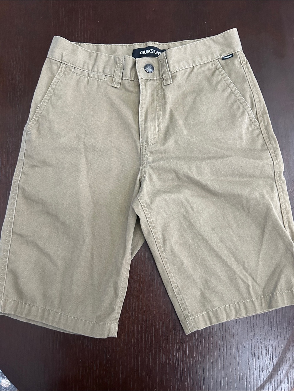 Quiksilver Boys Tan Khaki Chino Shorts